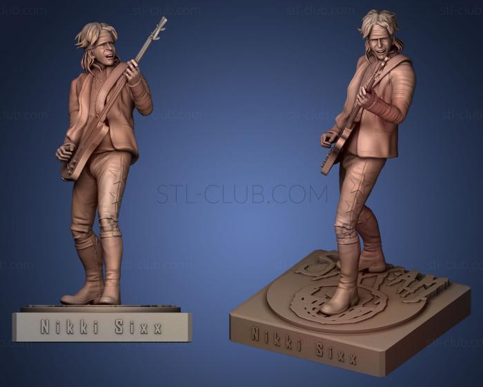 3D model Nikki Sixx (STL)